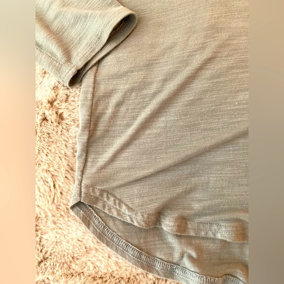 OLD NAVY ~ Luxe Tunic ~ (Small) Silver Sage Heather ~ Long Sleeve T-Shirt - Picture 5 of 9